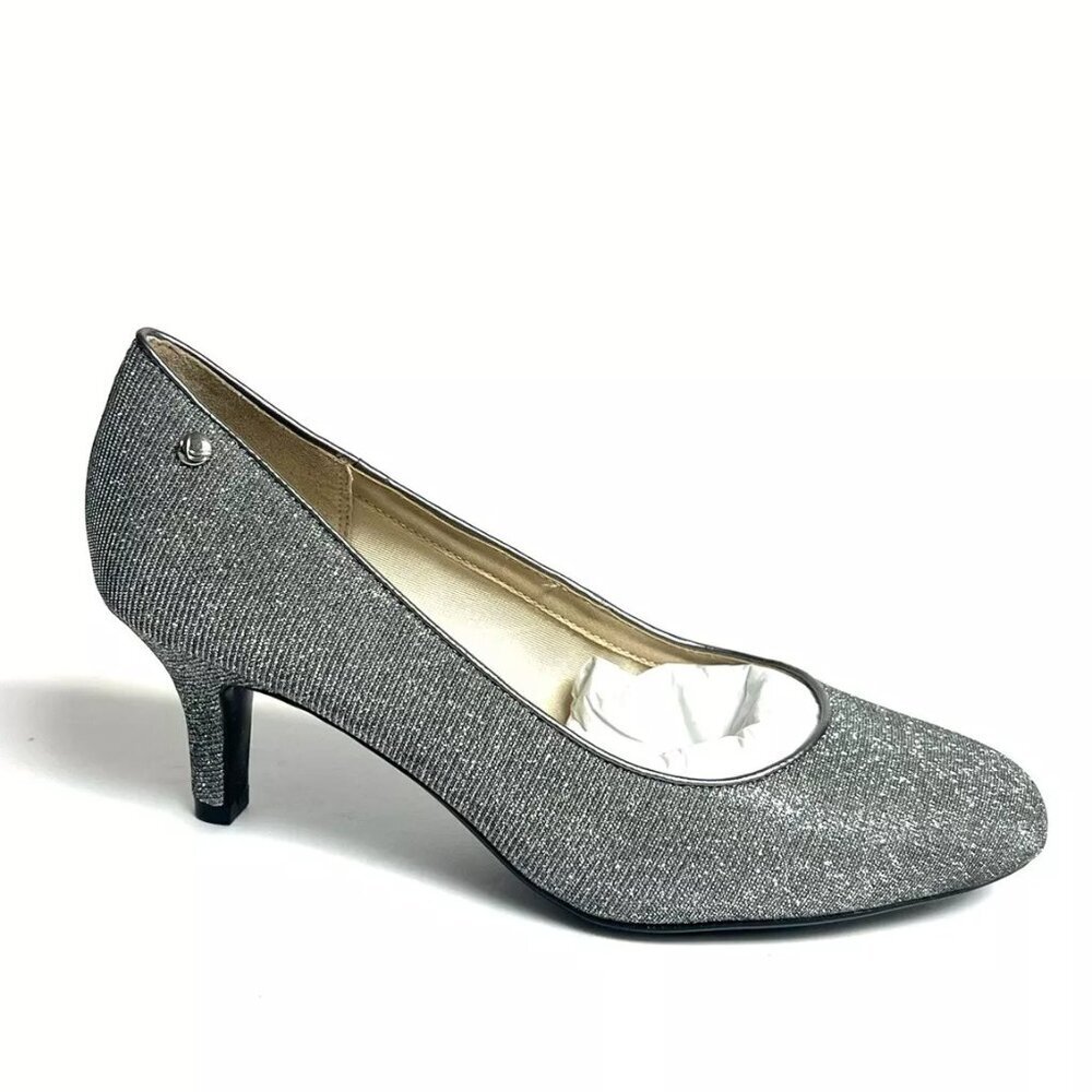 Life Stride Women’s Parigi Pewter High Heels Size 8 Wide